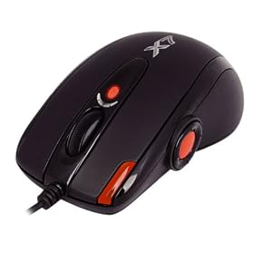 A4TECH ���[�U�[�Q�[�~���O�}�E�X DPI6�� USB�ڑ� �}���`�t�@���N�V�����{�^������ 16K���������� �}�N���o�^�\ XL-755BK-JP