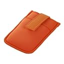 iBUFFALO 『オシャレにスマートフォンを持ち歩く』 汎用スマートフォン用ポーチ [iPhone4S対応] ネオプレインタイプ オレンジ BSMP03OR