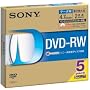 Sony DVD-RW 4.7GB �f�[�^�p 2�{���Ή� �z���C�g�v�����^�u�� 5���p�b�N 5DMW47HPS