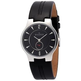 [�X�J�[�Q��]SKAGEN �r���v basic leather mens 433LSLB �P�[�X��: 34mm Ultra Slim �����Y [���K�A���i]
