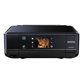 EPSON �C���N�W�F�b�g�����@ Colorio EP-805A �L���E����LAN�W���Ή� �X�}�[�g�t�H���v�����g�Ή� ��ǂ݃K�C�h&�J���^��LED�i�r���� 6�F�����C���N �u���b�N���f��