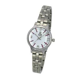 LANCETTI ITALY �i�����`�F�b�e�B�j �r���v ���f�B�[�X �h���X �E�H�b�` LT-16008 �z���C�g ���b�h