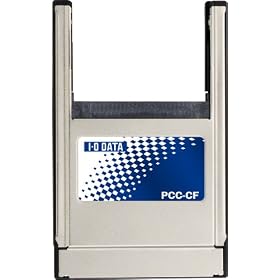 I-O DATA PC�J�[�hType II�X���b�g�p�R���p�N�g�t���b�V���A�_�v�^�[ PCC-CF