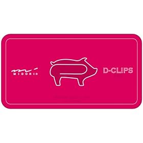 【クリックで詳細表示】ミドリ ディークリップス ブタ柄： 文房具・オフィス用品