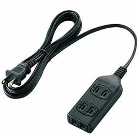 ELECOM �d���^�b�v �Q�[���p 2P��3�� 2.0m �u���b�N T-GMC01-2320BK