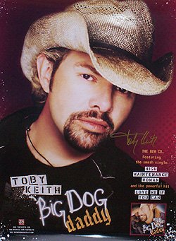  Signed Toby Keith Promo Poster!