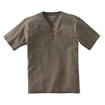 Eddie Bauer(エディー・バウアー) 半袖ヘンリーVネックソリッドＴシャツ