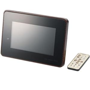 【クリックで詳細表示】ELECOM デジタルフォトフレーム TREERT(トリート) 7インチワイド 解像度800×480 ブラック DPF-X7WT10DW