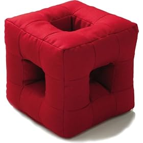 【クリックで詳細表示】聞こえる ゴロ寝枕 レッド