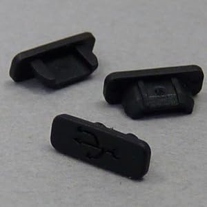 【クリックで詳細表示】テクノベインズ MicroUSBコネクタ用キャップ(黒)つまみなし 6個/パック USBMCBCK-B0-6 (※適合機種については商品説明をご確認ください)： 文房具・オフィス用品