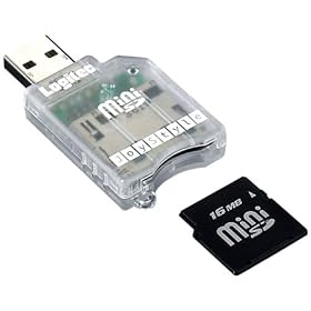 Logitec LMC-CAMINIU USB�ڑ�miniSD�Ή��J�[�h���[�_�[/���C�^