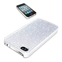 iPhone4/4S デザインケース 液晶フィルム付 シルバー