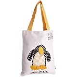 Fabric Animals Penguin Book Bag With Bookmark