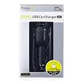 Simplism 2�|�[�gUSB�V�K�[�\�P�b�g�J�[�`���[�W���[ iPad�̋}���[�d�ɑΉ� �ő�2000mA�o�� Dual USB Car Charger 2A �u���b�N TR-DUCC2-BK