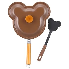 KUMA.Pan �N�}�p�� 26cm (���킢���N�}�̌`�����t���C�p��) �i�C�����^�[�i�[�t�� �u���E��KP-26BR