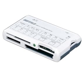 BUFFALO �J�[�h���[�_�[/���C�^�[ 30���f�B�A�Ή� High Grade���f�� �z���C�g MCRA30HU2WHA