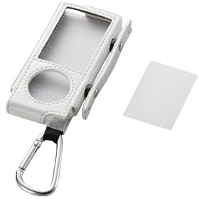ELECOM 5th(2009�N����) iPod nano �������\�t�g���U�[�P�[�X �z���C�g AVA-N09LRWH