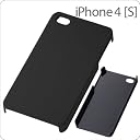 レイアウト iPhone4/4S用ラバーコーティングシェルジャケット/マットブラック RT-P4C4/B