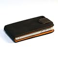 �y�S4�F�ziPhone 4S /4 �p�P�[�X�@PU���U�[�P�[�X  �V���v���ȃf�U�C���@�_�[�N�u���E��  Leather Case for iPhone 4 / 4S �t���ی�t�B�����@USB�[�d�P�[�u���t (1451-4)