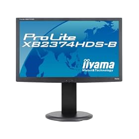 iiyama 23�C���`���C�h�t���f�B�X�v���C IPS�p�l�� LED�o�b�N���C�g ���~�E�s�{�b�g�@�\���� HDMI�P�[�u���������f�� �}�[�x���u���b�N PLXB2374HDS-B1