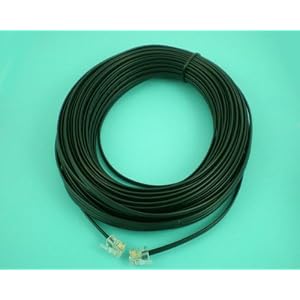 【クリックで詳細表示】電話線 モジュラーケーブル6極4芯 RJ-11/RJ-12/RJ-14 コネクタ付き