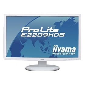 iiyama 21.5�C���`���C�h�t���f�B�X�v���C 1920�~1080(�t��HD1080P)�Ή� 3�n�����͑��� �s���A�z���C�g PLE2209HDS-W1
