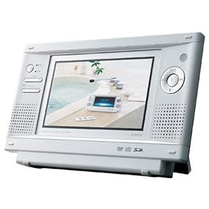 TWINBIRD ZABADY 7�^�t�� �h��DVD�v���[���[ VD-J712W �z���C�g