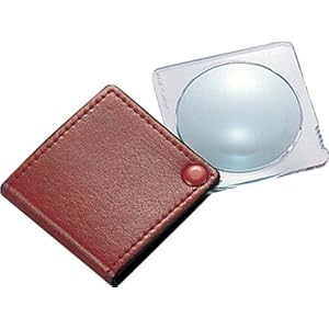 【クリックで詳細表示】シンワ ポケット型ルーペ N-2 75535 (ルーペケースが2色あり 黒、茶 色の指定はできません)