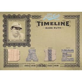 �x�[�u�E���[�X�@Babe Ruth�@2005 Donruss Playoff Prime Cuts Timeline Material Custom Nicknames�@�@33/50������I