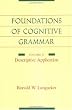 Foundations of Cognitive Grammar: Descriptive Application
