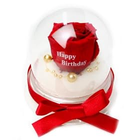 ���b�Z�[�W���[�Y (Preserved Rose) ���[�Y�h�[�� S1~��M�̃��u�W���b�N~���b�h �y���{���t���z�yHappy Birthday�z 22214