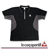 LE COQ SPORTIF ジップシャツ(半袖) （ブラック） （3L 4L 5L 6L）