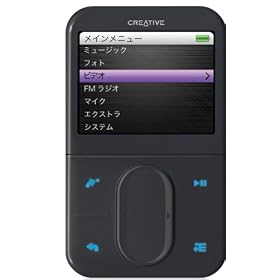 Creative HDD�v���[���[ ZEN VISION:M 60GB �X�������f�� �u���b�N ZN-VM60GS-BK