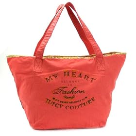 (�W���[�V�[ �N�`���[��) Juicy Couture JUICY ITEMS GEN Y HEART BELONGS TO �g�[�g�o�b�O #YHRU2730 694 CORAL HAZE ���s�A���i