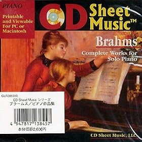 CD Sheet Music �u���[���X �s�A�m��i�W