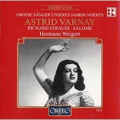 R.�V���g���E�X:�̌��u�T�����v (2CD)  (Strauss, Richard: Grosse Sanger unseres Jahrhunderts: Astrid Varnay - Richard Strauss: Salome)