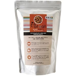 【クリックで詳細表示】イートイート (eateat) PLATE CAT1 プレートキャットワン (幼猫～～成猫用) 400g： ペット用品