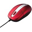 ELECOM USB�}�E�X/M4�V���[�Y/���w��/3�{�^��/L�T�C�Y/���b�h M-M4URRD