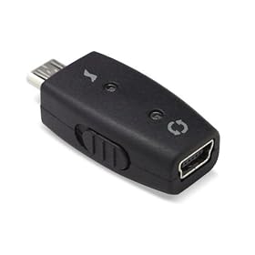 Micro-USB�ϊ��A�_�v�^(mini USB B�^�C�v)(�ʐM�E�[�d�ؑփX�C�b�`�t��) HAMIBMCBSW