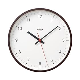 Lemnos Plywood clock �u���E�� T1-015(1) BW