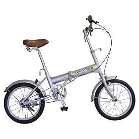 AERO FOLDING 16�^ �܂肽���݃R���p�N�g���]�� �V���o�[ HB-160CPFD