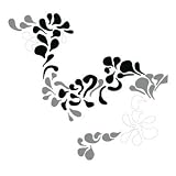  Domestic ich&kar Tapetensticker mini pop flower silver