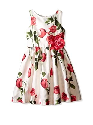 Pippa & Julie Kid's Rose Fit & Flare Dress