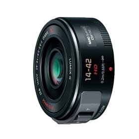 Panasonic �f�W�^���J�����I�v�V���� �}�C�N���t�H�[�T�[�Y�V�X�e���p���������Y X�����Y �d���Y�[�� LUMIX G X VARIO PZ 14-42mm/F3.5-5.6 ASPH./POWER O.I.S. �u���b�N H-PS14042-K