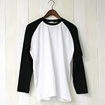 deuse 【Display】無地メンズラグランロングＴシャツ