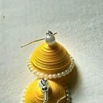 Yellow Pearl jhumka