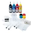 SANWA SUPPLY �߂����C���N 4�F�Z�b�g(�u���b�N�E�V�A���E�}�[���^�E�C�G���[) 60ml �G�v�\�� IC32�V���[�Y�Ή� INK-32SET60S4