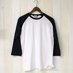 deuse 【Display】無地メンズラグラン７分袖Ｔシャツ disp0352-nv-m