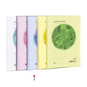 【クリックで詳細表示】ナカバヤシ A4クリアブック ウォーターカラー 20P CBE3032B ブルー