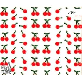 【クリックで詳細表示】ネイルシール bibideco bi-17 サクランボ(R)